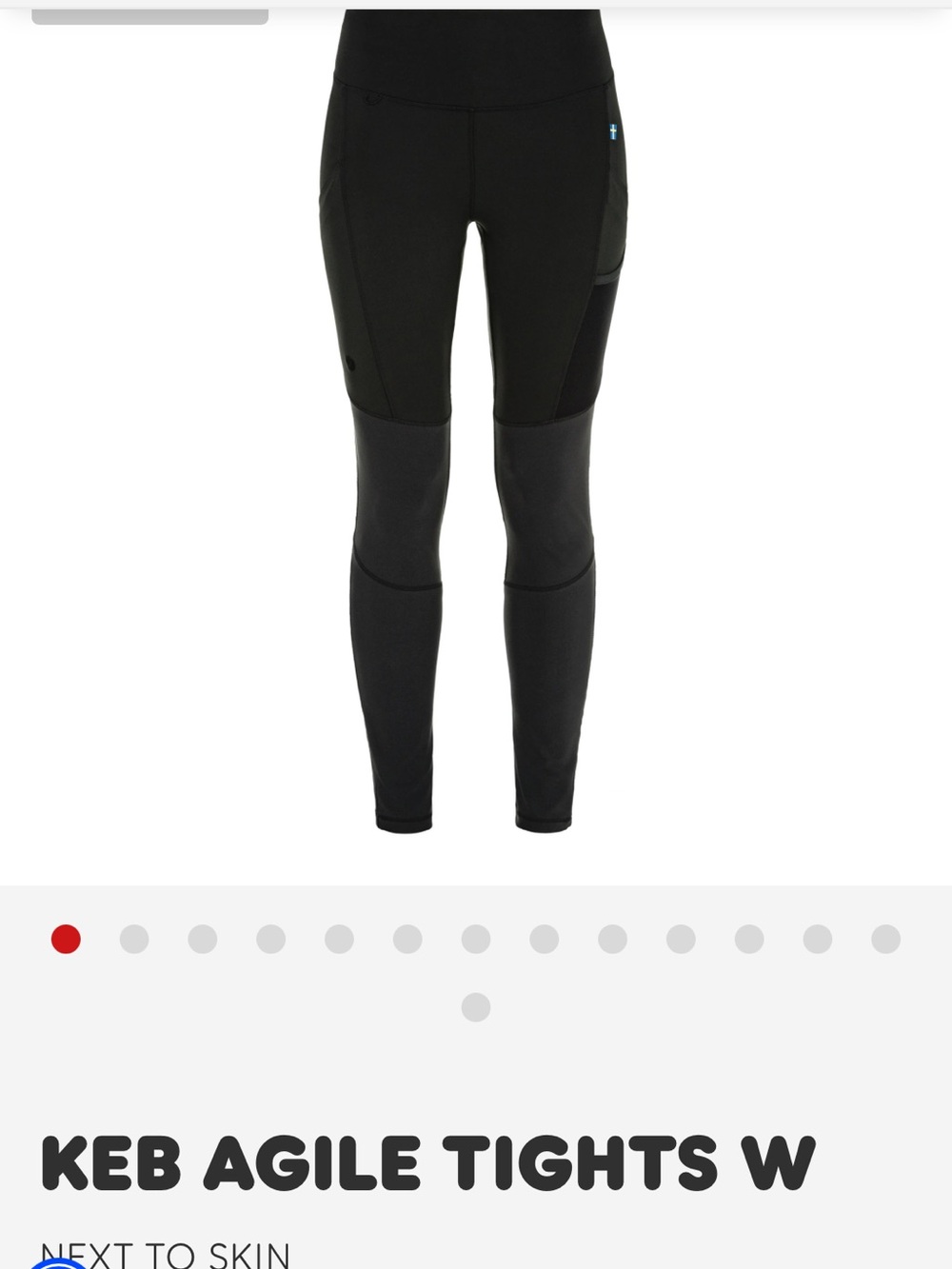 Fjallraven Keb Agile Tights W — Black Performance Leggings
